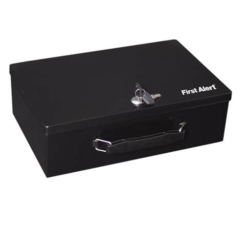 first alert steel cash box|first alert small safe.